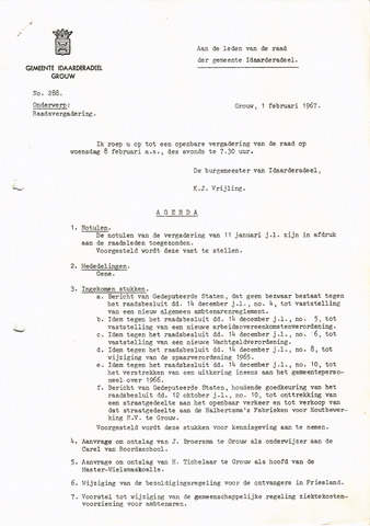 Raadsverslagen Idaarderadeel 1935-1983 1967-02-08