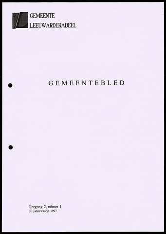Notulen van de gemeenteraad van Leeuwarderadeel 1997-01-30