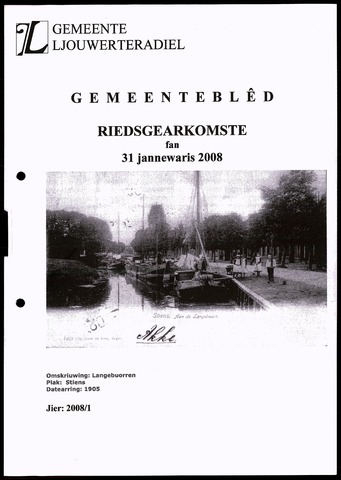 Notulen van de gemeenteraad van Leeuwarderadeel 2008