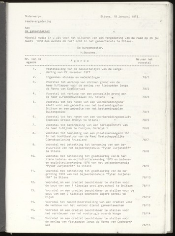 Notulen van de gemeenteraad van Leeuwarderadeel 1978