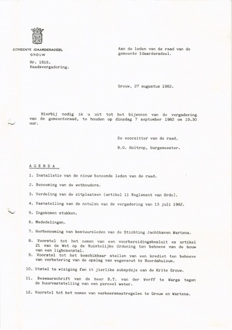 Raadsverslagen Idaarderadeel 1935-1983 1982-09-07