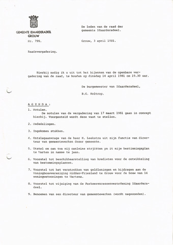 Raadsverslagen Idaarderadeel 1935-1983 1981-04-14