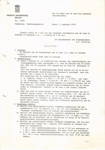 Raadsverslagen Idaarderadeel 1935-1983 1973-08-14