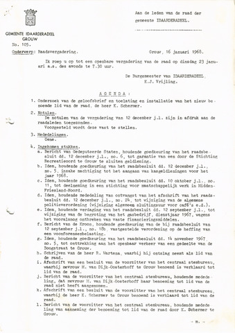 Raadsverslagen Idaarderadeel 1935-1983 1968