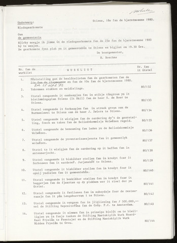 Notulen van de gemeenteraad van Leeuwarderadeel 1980-09-18