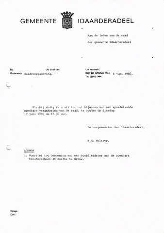 Raadsverslagen Idaarderadeel 1935-1983 1980-06-10