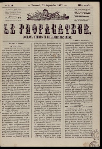 Le Propagateur (1818-1871) 1847-09-22