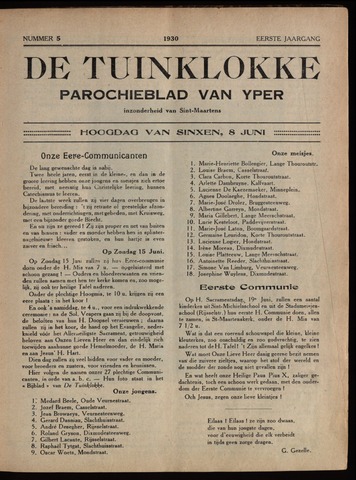 Tuinklokke (1930-1940) 1930-06-08