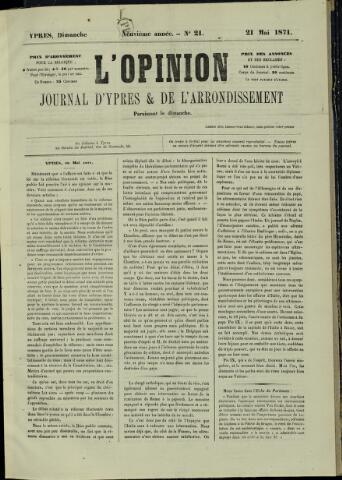 L’Opinion (1863 - 1873) 1871-05-21