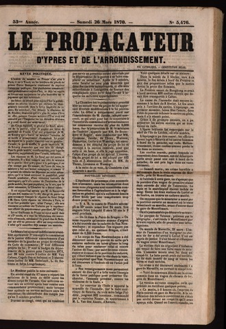 Le Propagateur (1818-1871) 1870-03-26