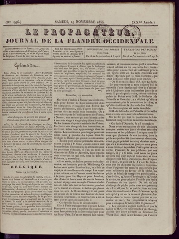 Le Propagateur (1818-1871) 1836-11-19