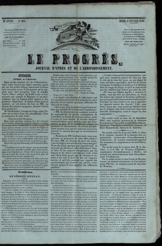 Le Progrès (1841-1914) 1845-01-09
