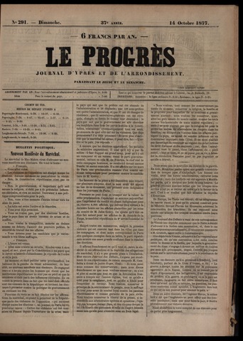 Le Progrès (1841-1914) 1877-10-14