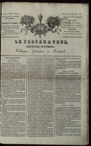 Le Propagateur (1818-1871) 1830-10-23