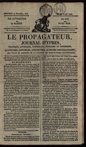 Le Propagateur (1818-1871) 1826-11-29