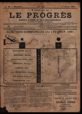 Le Progrès (1841-1914) 1891-02-01