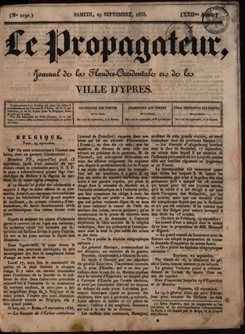 Le Propagateur (1818-1871) 1838-09-29