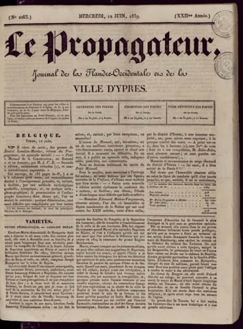 Le Propagateur (1818-1871) 1839-06-12