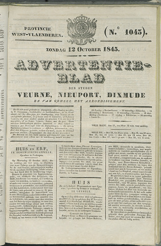 Het Advertentieblad (1825-1914) 1845-10-12