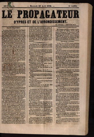 Le Propagateur (1818-1871) 1870-04-27