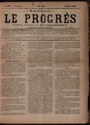 Le Progrès (1841-1914) 1882-05-21