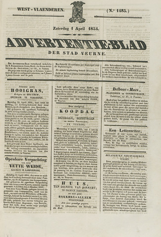 Het Advertentieblad (1825-1914) 1854-04-01