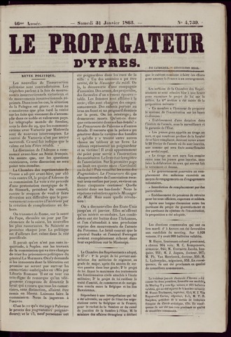Le Propagateur (1818-1871) 1863-01-31
