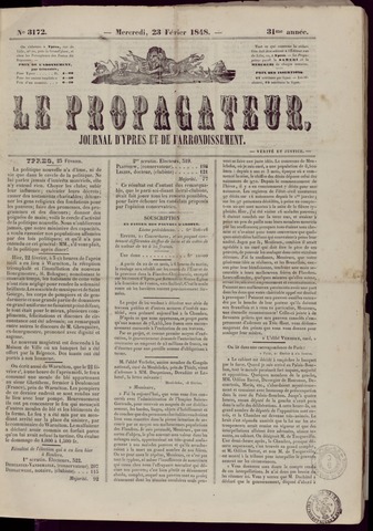 Le Propagateur (1818-1871) 1848-02-23