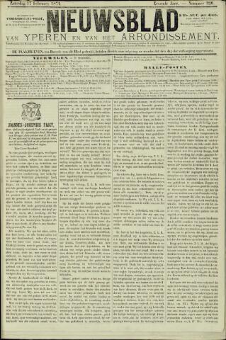Nieuwsblad van Yperen en van het Arrondissement (1872 - 1912) 1872-02-17