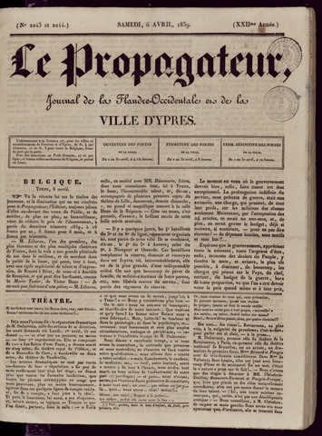 Le Propagateur (1818-1871) 1839-04-06