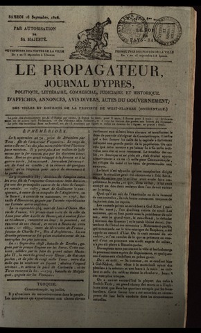 Le Propagateur (1818-1871) 1826-09-16