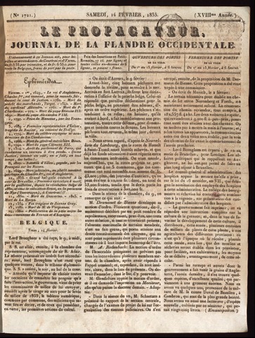 Le Propagateur (1818-1871) 1835-02-14