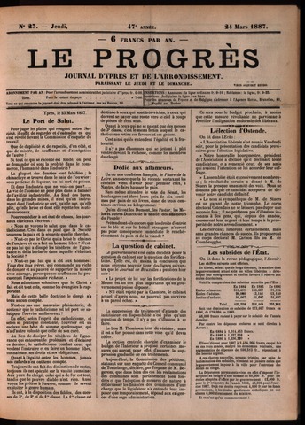 Le Progrès (1841-1914) 1887-03-24