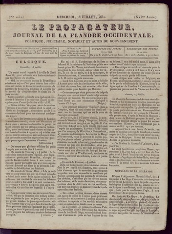 Le Propagateur (1818-1871) 1832-07-18