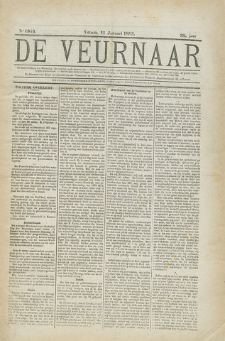 De Veurnaar (1838-1937) 1882-01-11