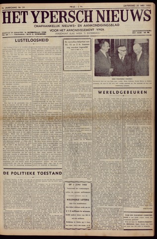 Het Ypersch nieuws (1929-1971) 1950-05-20