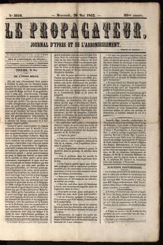 Le Propagateur (1818-1871) 1852-05-26