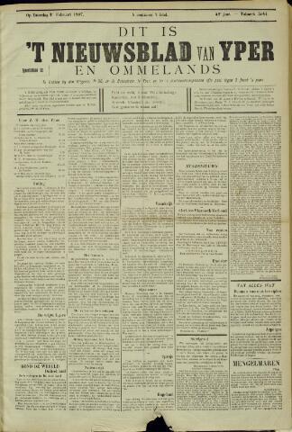 Nieuwsblad van Yperen en van het Arrondissement (1872-1912) 1907-02-02