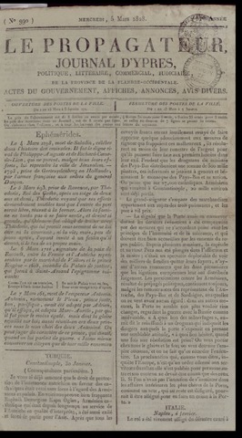 Le Propagateur (1818-1871) 1828-03-05