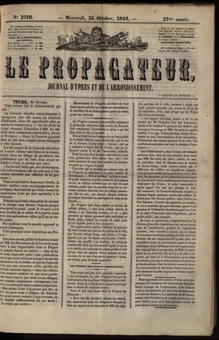 Le Propagateur (1818-1871) 1843-10-25