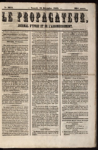 Le Propagateur (1818-1871) 1852-12-18