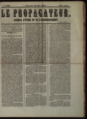 Le Propagateur (1818-1871) 1851-06-25