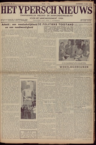 Het Ypersch nieuws (1929-1971) 1949-07-09