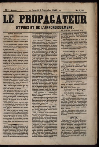 Le Propagateur (1818-1871) 1866-11-03