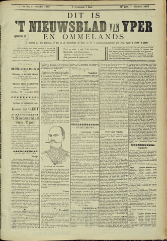 Nieuwsblad van Yperen en van het Arrondissement (1872-1912) 1909-11-06