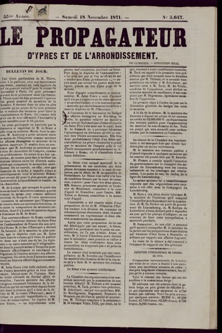 Le Propagateur (1818-1871) 1871-11-18