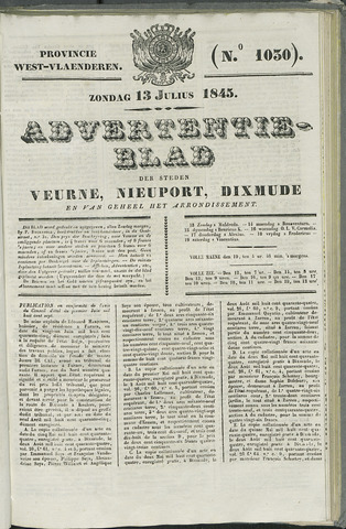Het Advertentieblad (1825-1914) 1845-07-13