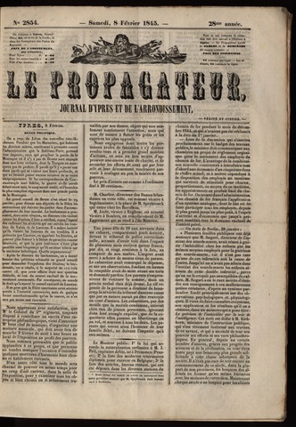 Le Propagateur (1818-1871) 1845-02-08