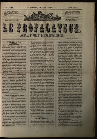 Le Propagateur (1818-1871) 1844-06-26
