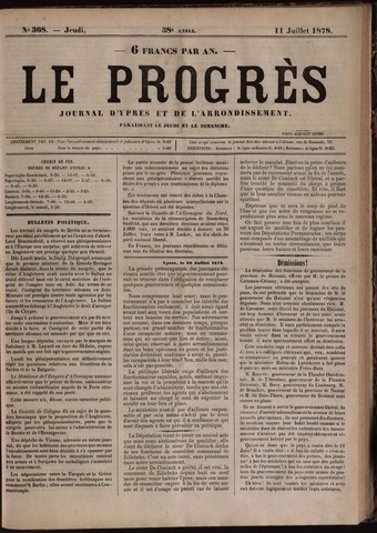 Le Progrès (1841-1914) 1878-07-11